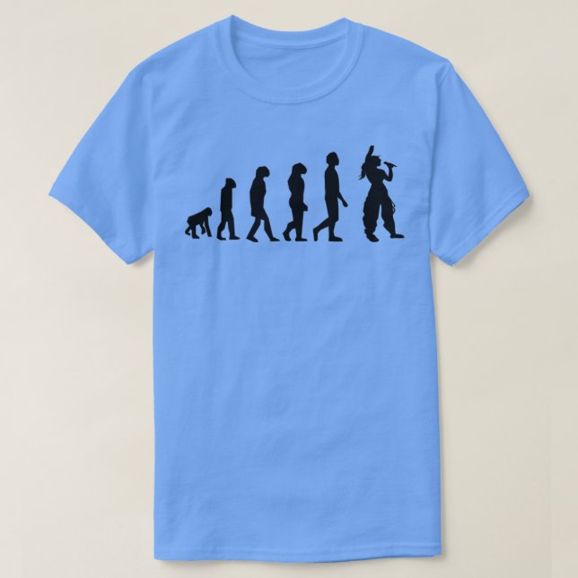 music evolution  (2)  T-Shirt (Design Front)