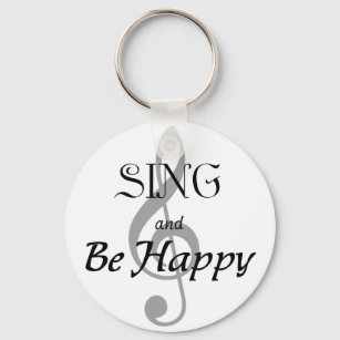 Music Expressions "SING and Be Happy" Key Ring