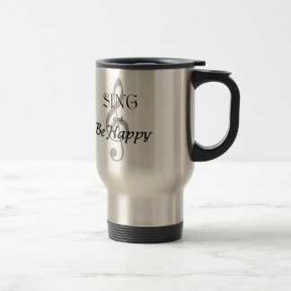 Music Expressions "SING and Be Happy" Travel Mug