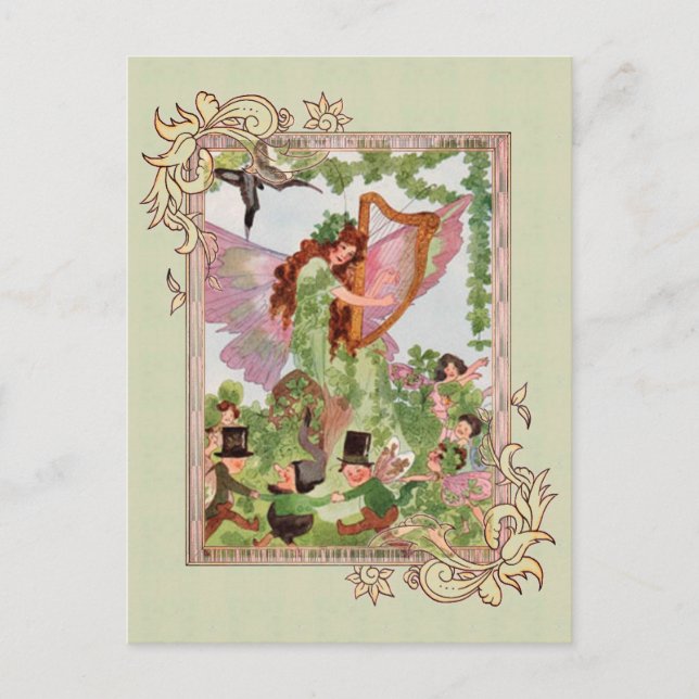Music Faerie Playing Music Postcard (Front)