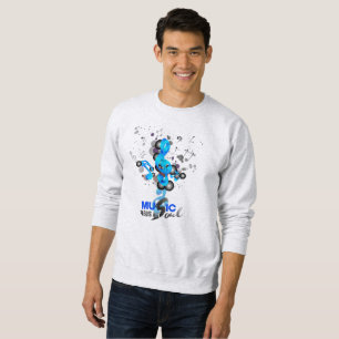 Music Feeds My Soul Men's Sweatshirt