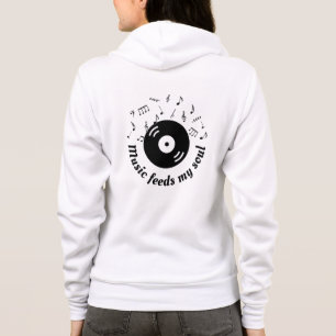 Music Feeds My Soul Vinyl Album Hoodie