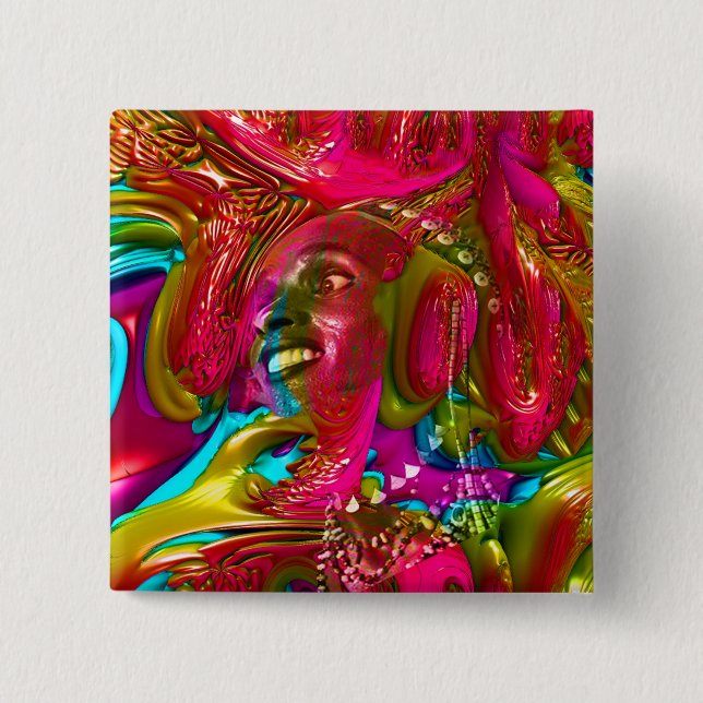 Music Festival 15 Cm Square Badge (Front)