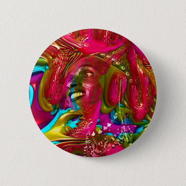 Music Festival 6 Cm Round Badge (Front)