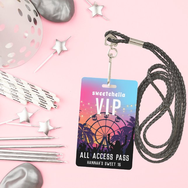 Music Festival | All Access Badge ID Badge (Creator Uploaded)