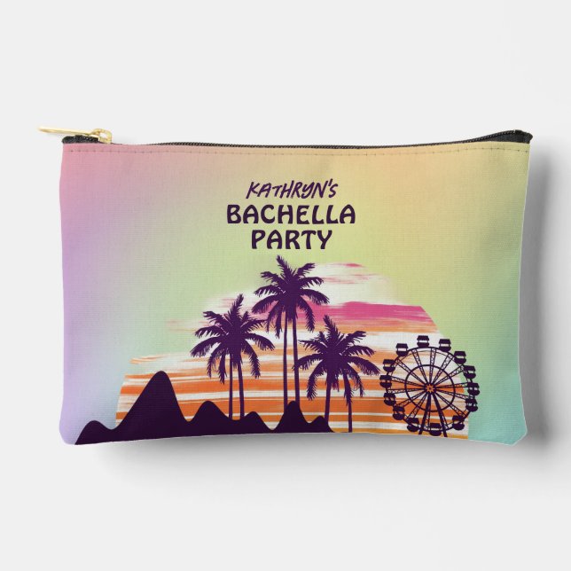 Music Festival Bachelorette Weekend Accessory Pouch (Front)