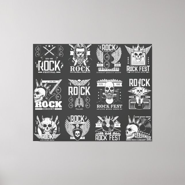 Music festival canvas print (Front)