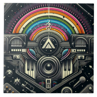 Music Festival Ceramic Tile