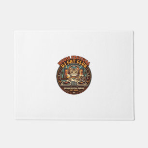 Music Festival DJ Cat Cat Lover Gift - Music Festi Doormat