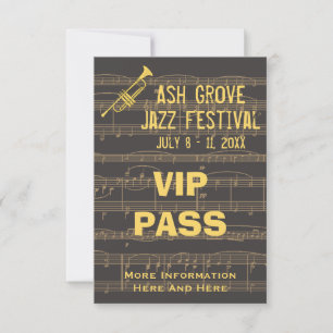 Music Festival Pass Golden Trumpet Chocolate (S)