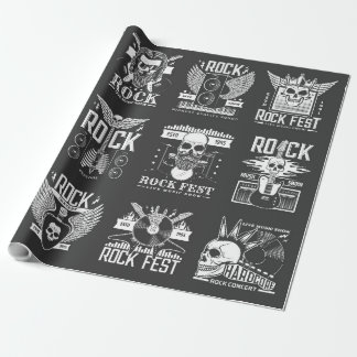 Music festival Wrapping Paper