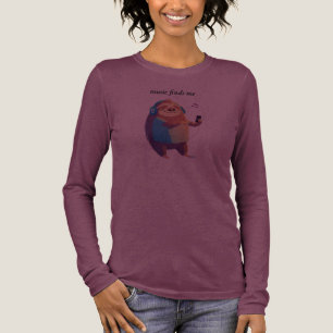 "Music Finds Me" music vibes design Bella+Canvas T Tri-Blend Shirt