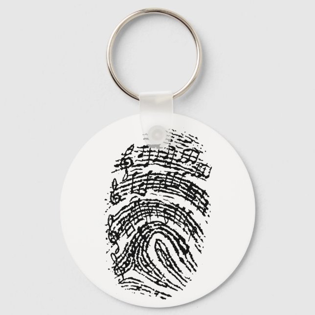 Music Fingerprint Key Ring (Front)