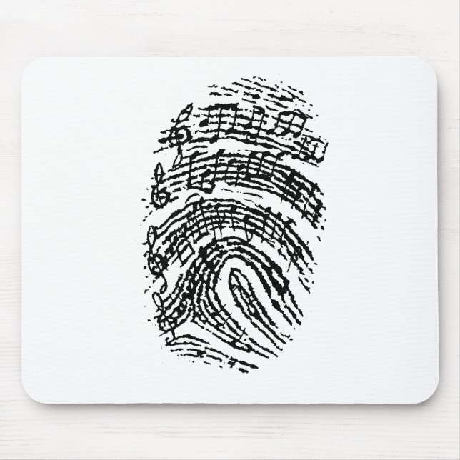 Music Fingerprint Mouse Pad (Front)