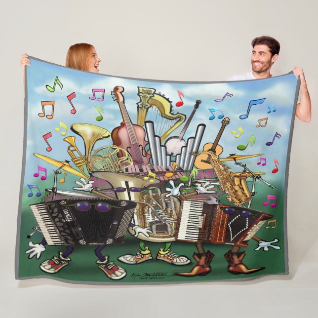 Music Fleece Blanket (In Situ)