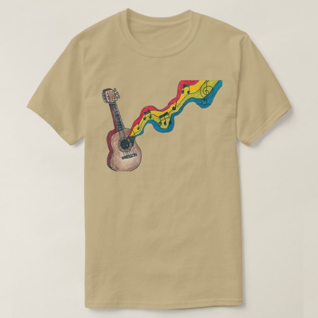 Music Flow wo square border  T-Shirt (Design Front)