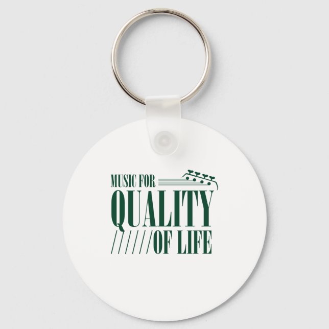 Music For Quality Of Life Key Ring (Front)