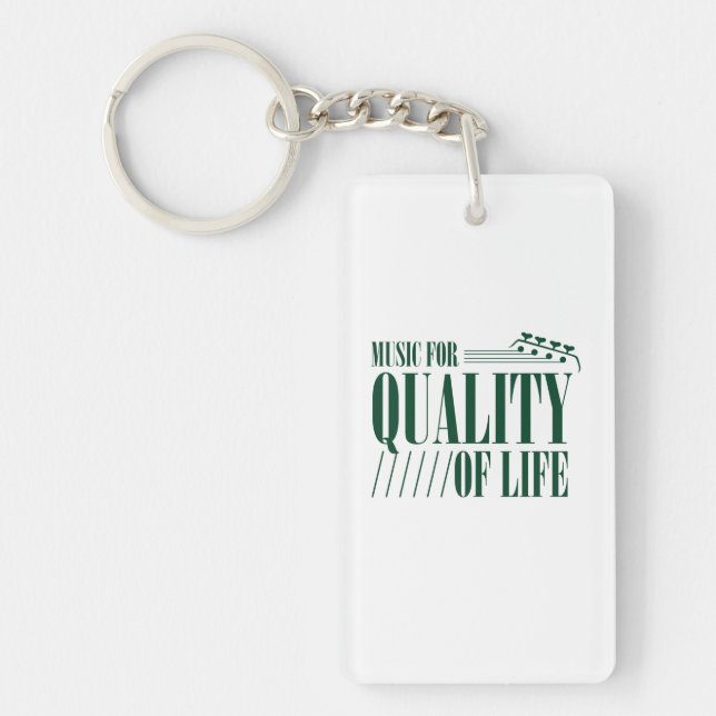 Music For Quality Of Life Key Ring (Front)