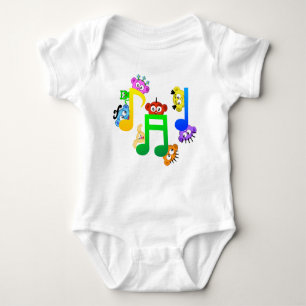 Music Fun Notes from Planet Peek-A-Boo Baby Bodysuit