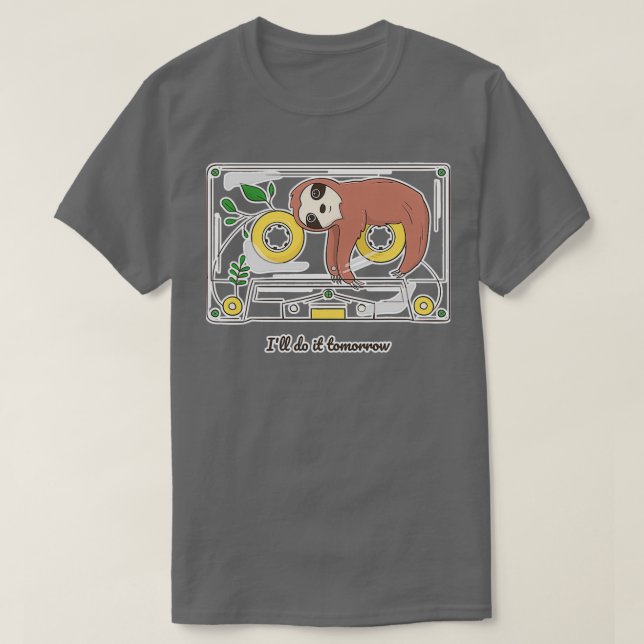 Music Funny Tape Old Retro Cassette  T-Shirt (Design Front)