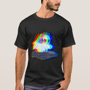 Music Ghost Halloween Techno Rave Halloween Party T-Shirt