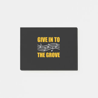 Music Give In To The Grove Post-it Notes