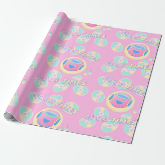music good time pattern wrapping paper