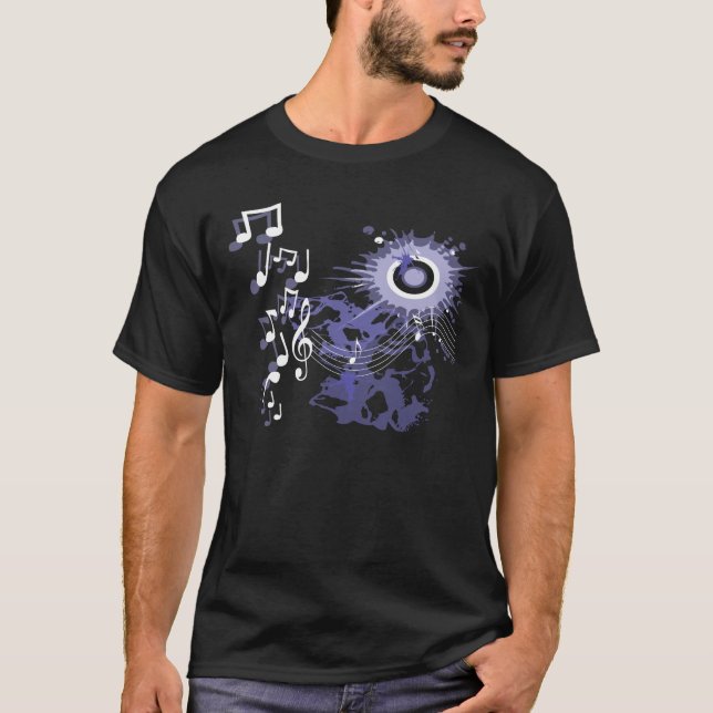 Music Graphic (Dark) T-Shirt (Front)