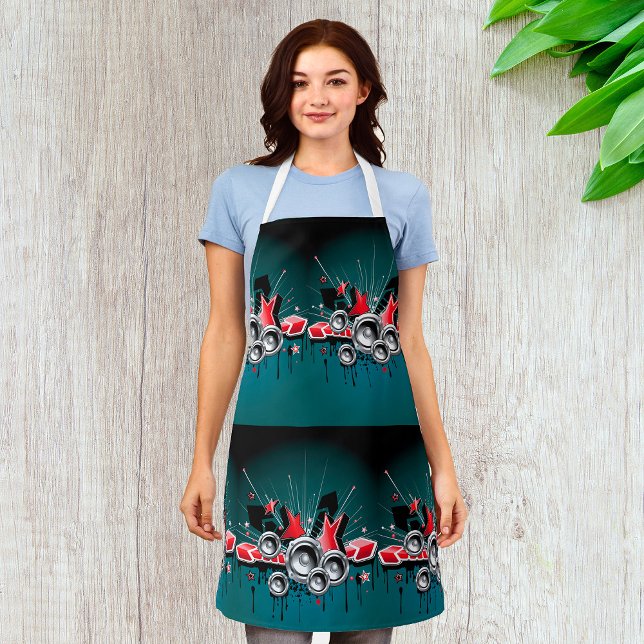 Music Graphic Speakers Audio Apron (Creator Uploaded)