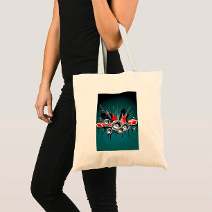Music Graphic Speakers Audio Tote Bag