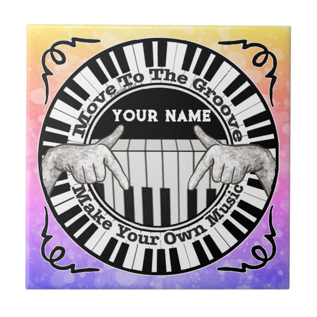 Music Groove  Tile (Front)