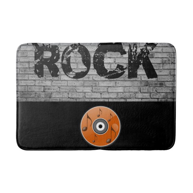 music guitar bathroom bathmat (Front)