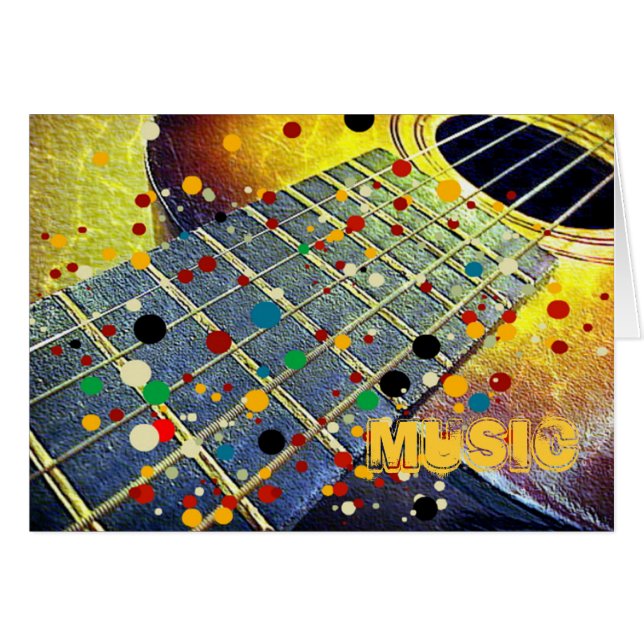 Music guitar colourful stylish (Front Horizontal)