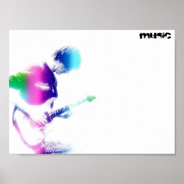 Music Guitar Poster (Front)