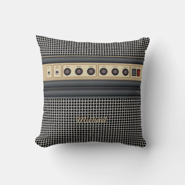 Music Guitar Sound Amplifier Pillow (Front)