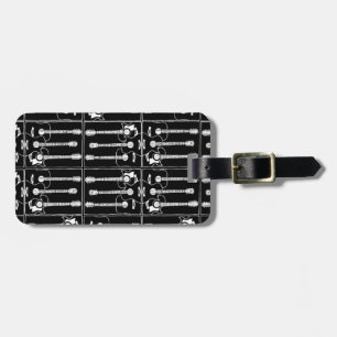 Music Guitars pattern Luggage Tag