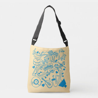 Music Hands - ASL Design Crossbody Bag