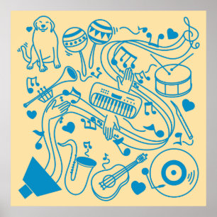 Music Hands - ASL Design Poster