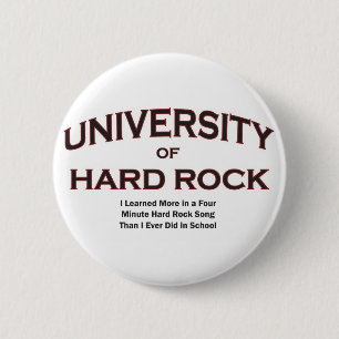 music-hard rock 6 cm round badge