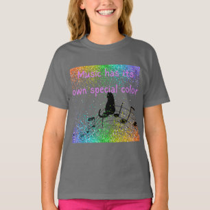 "Music has its own special colour" t-shirt