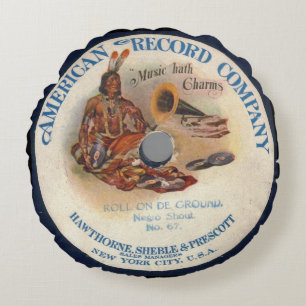 Music hath charms round cushion