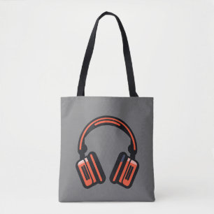 Music Headphone City Rhyme Wonderful Vibes Vector Tote Bag