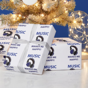 Music Headphone Wrapping Paper