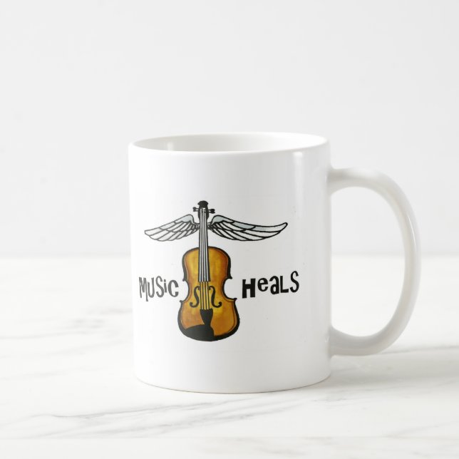 Music heals coffee mug (Right)