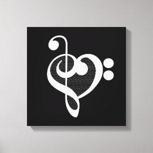 Music Heart - I Love Music Canvas Print