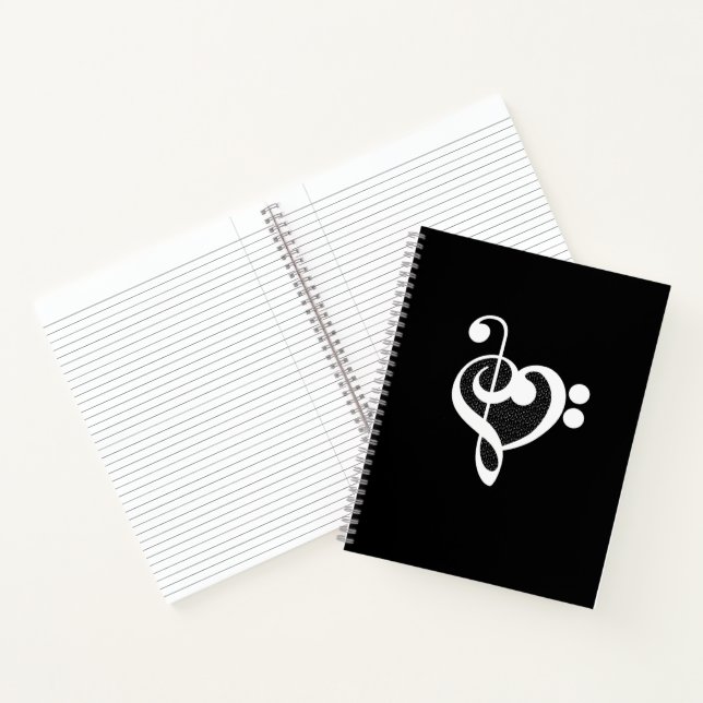 Music Heart - I Love Music Notebook (Inside)