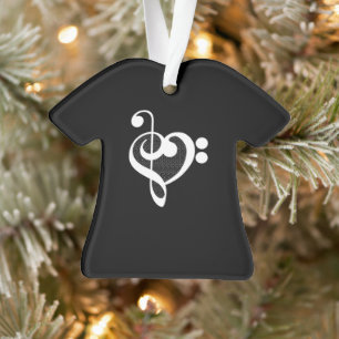 Music Heart - I Love Music Ornament