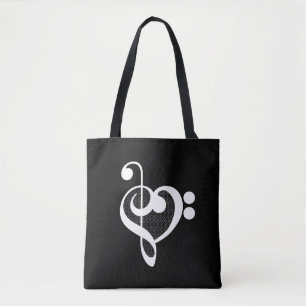 Music Heart - I Love Music Tote Bag