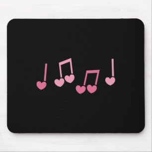 Music Heart Music Note Funny Musician Kids Girls M Mouse Pad