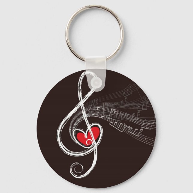 Music Hearts Key Ring (Front)